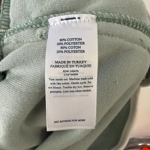 Faherty Cabana Terry Romper Size Medium Charcoal Green NWT - Picture 7 of 7